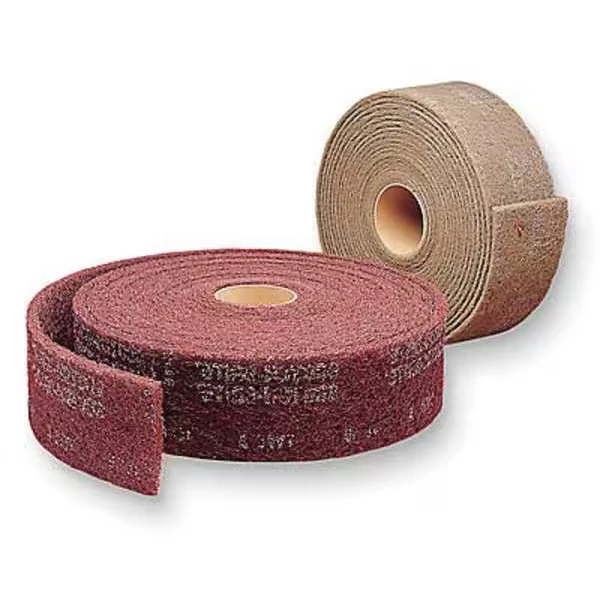 Abrasive Roll, 4 Inch W x 30 Feet L, Maroon, PK3