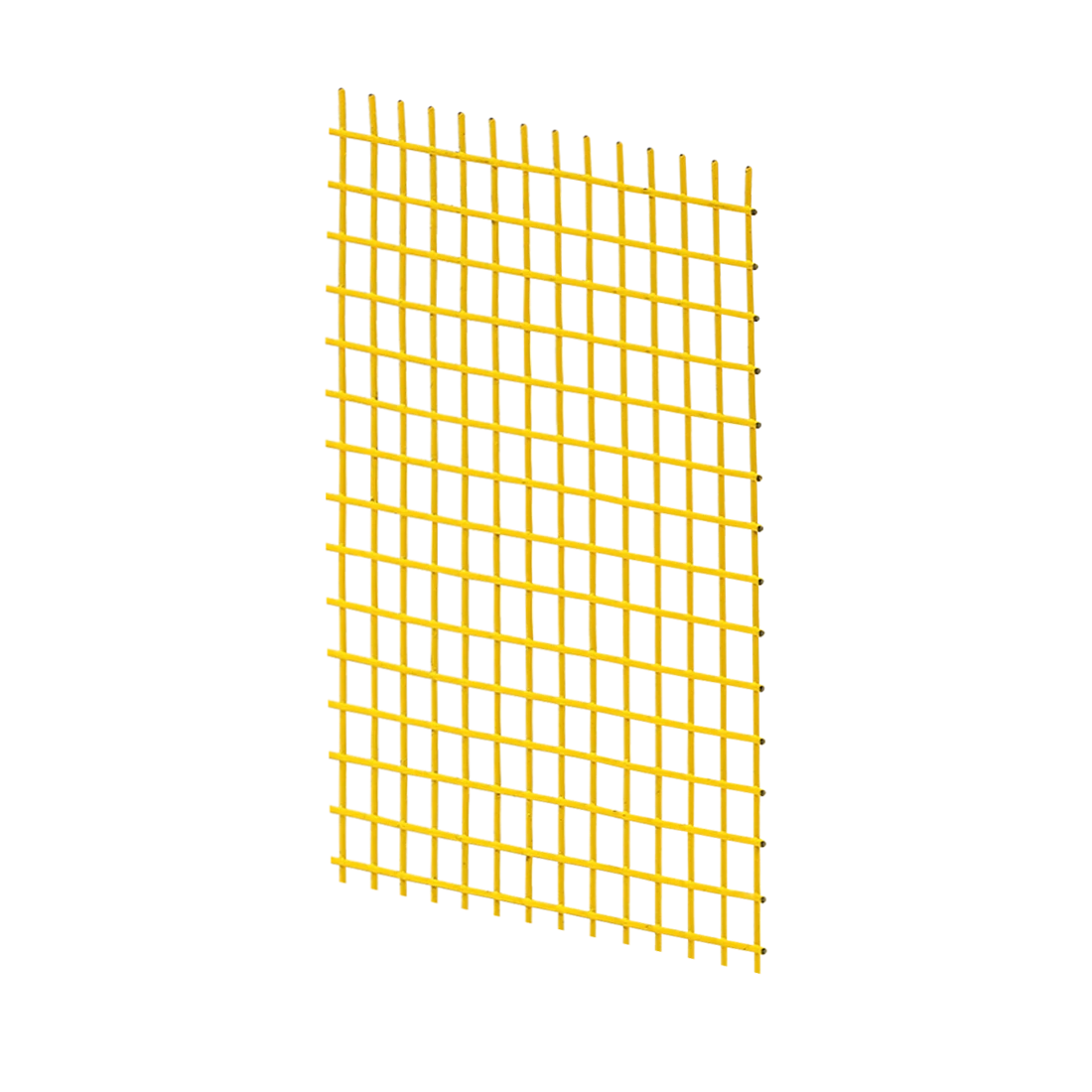 1/2 x 1/2 Inch Yellow Thermoplastic Coated Wire Cloth