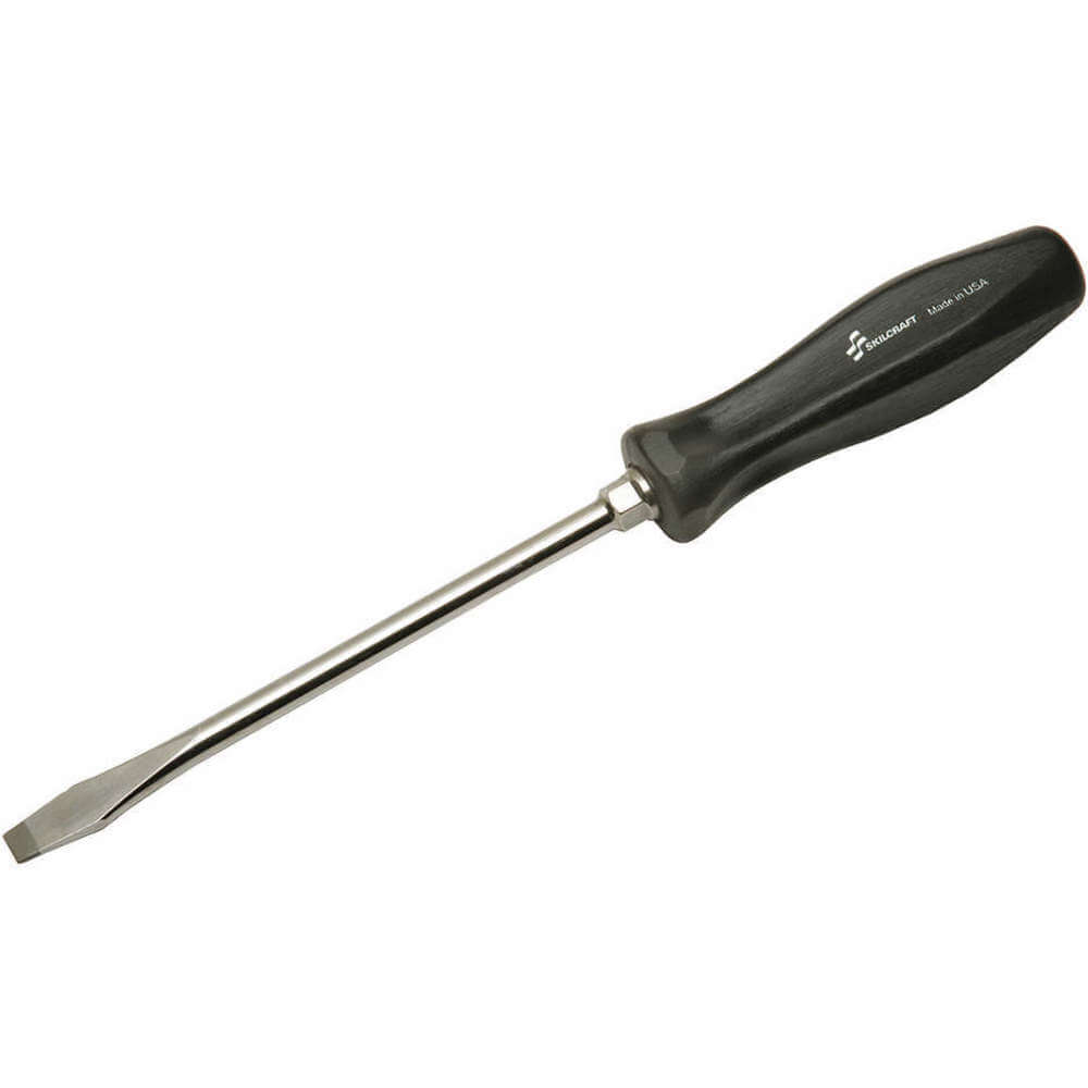 Screwdriver Slotted 3/8 x 8Inch Round with Hex