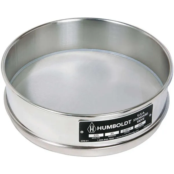 Sieve, 8 Inch Stainless Steel Frame, Mesh Number 60