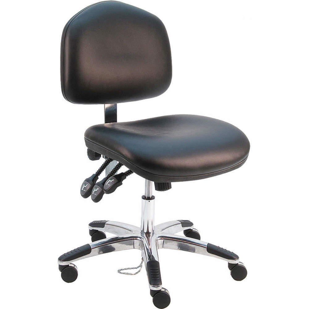Ergonomic Chair Vinyl Black