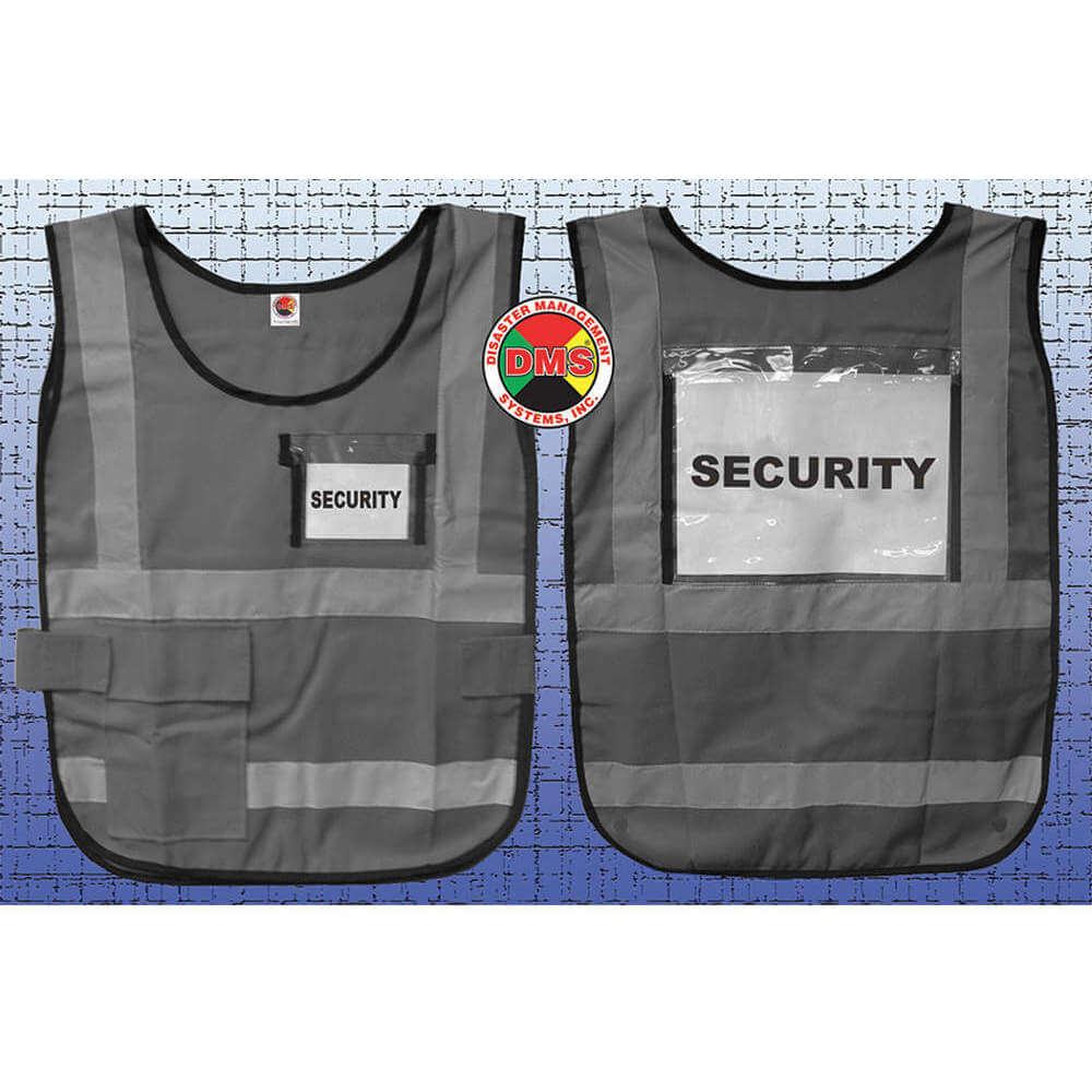 Safety Vest Gray Nylon