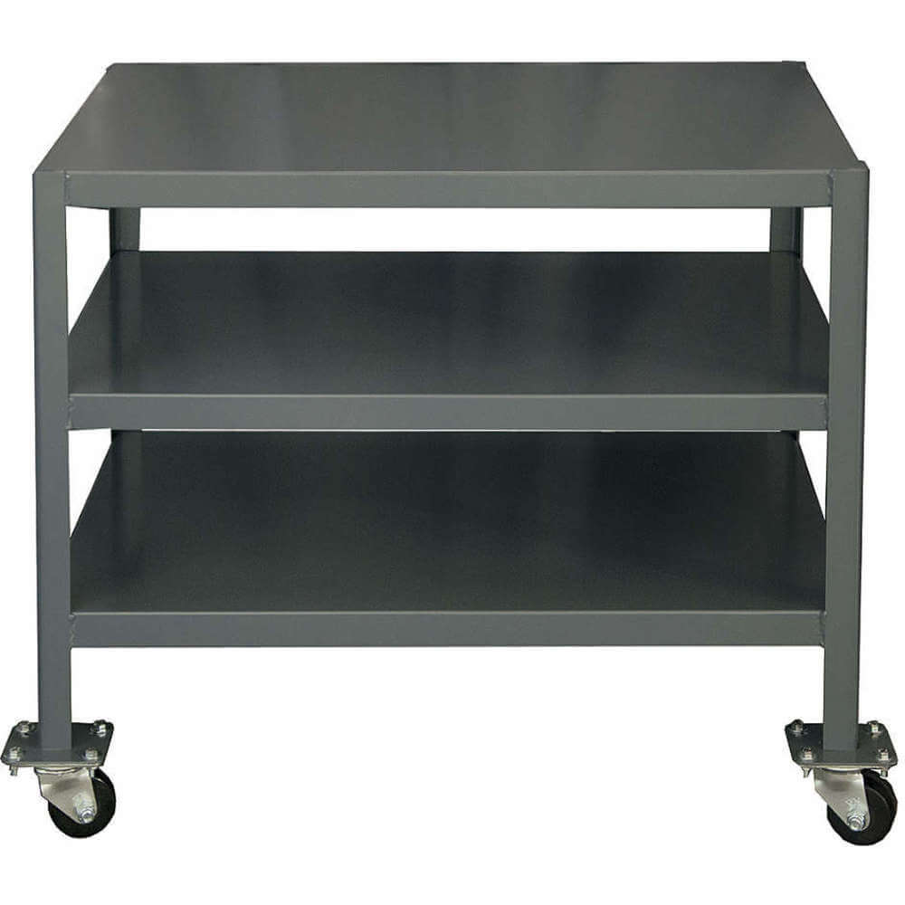 Mobile MT Workbench, 3 Shelf, Capacity 2000 Lbs, Size 24 x 36 x 30 Inch