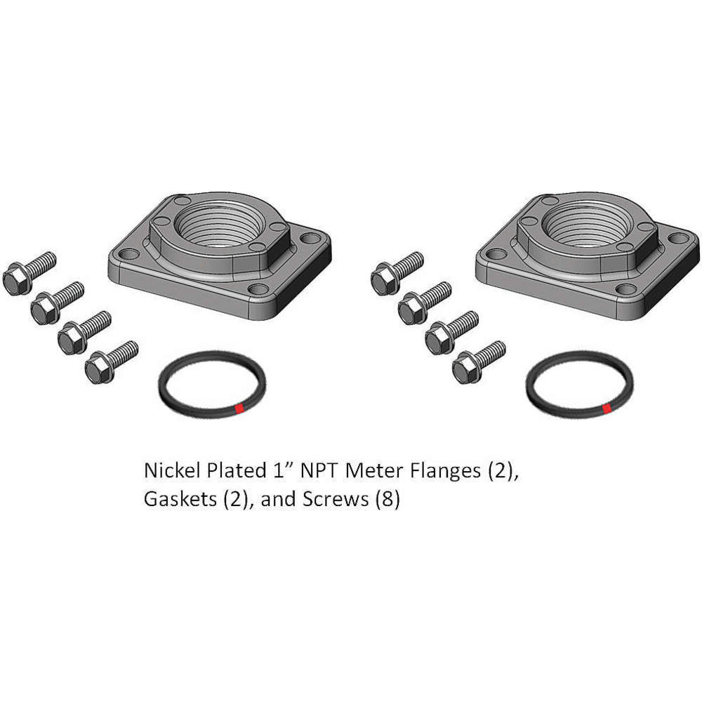 Meter/Flange Kit 1 Inch NPT Nickel