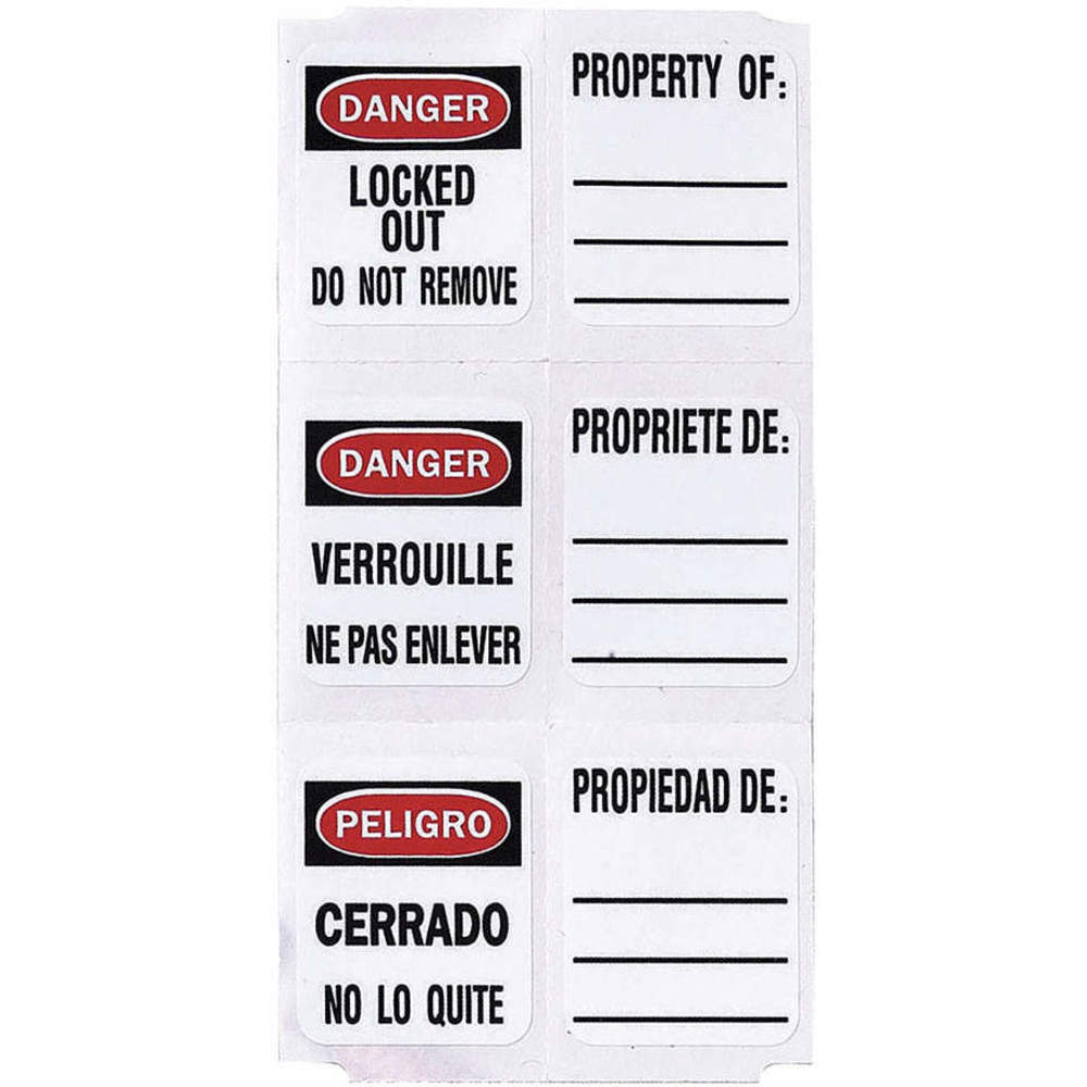 MASTER LOCK Equipment and Safety Labels