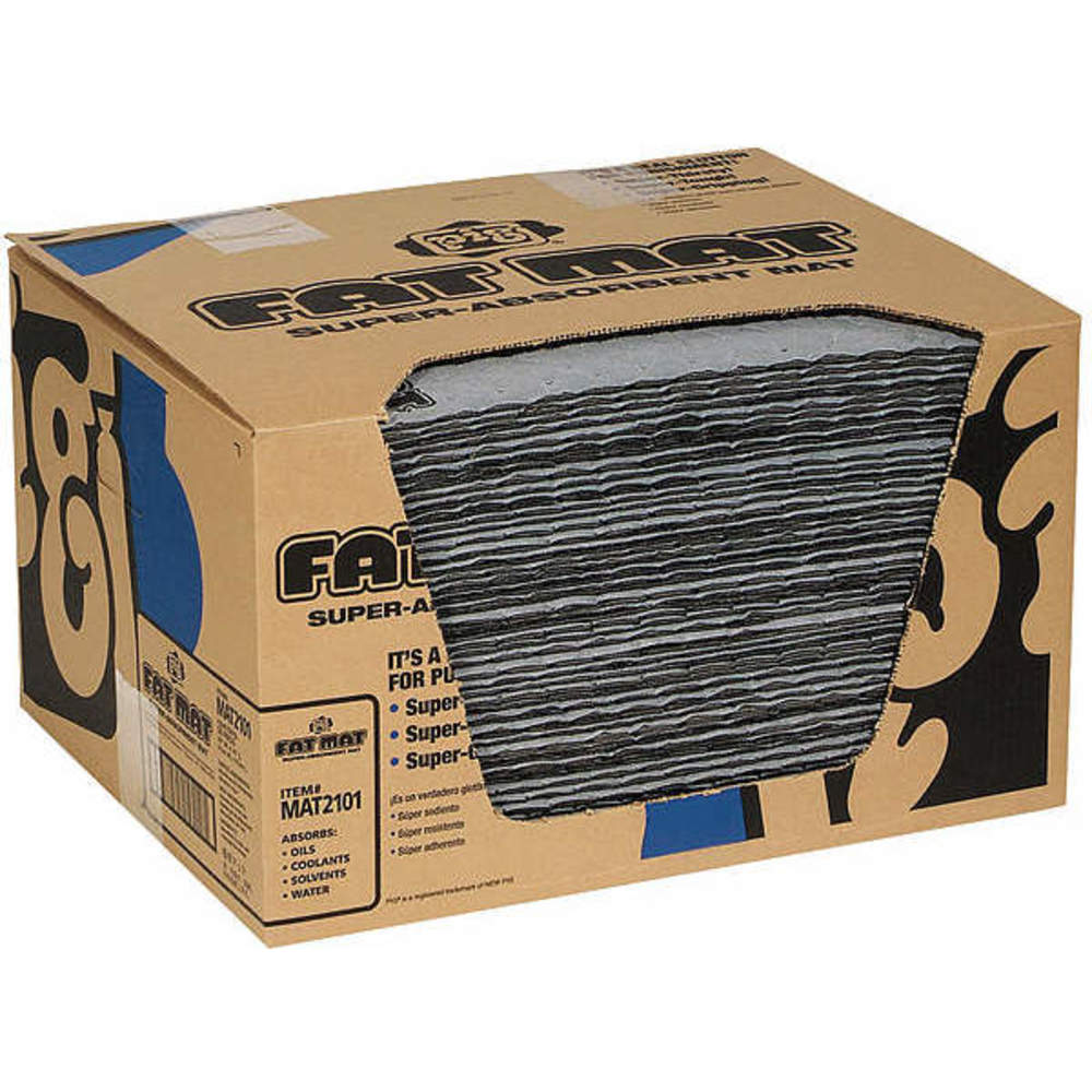 Fat Mat Absorbent Mat Pad 22 Gallon Pk50, 50PK