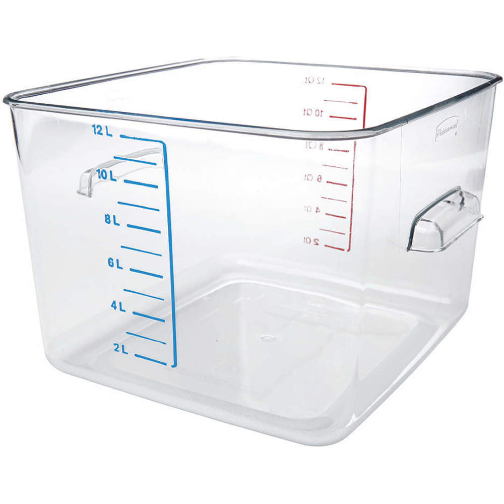 Square Storage Container 12 Quart Clear