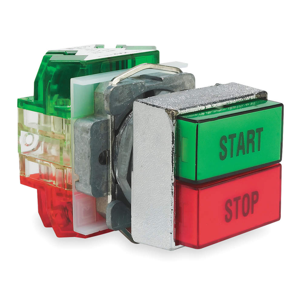 SQUARE D Non-Illuminated Push Buttons with Contact Blocks