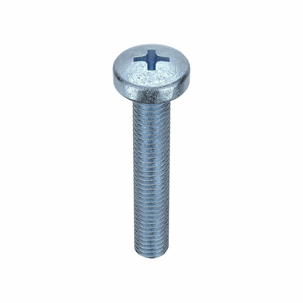 Machine Screw, M5x0.8 Thread Size, Steel, 30 mm Lg., Std, 100PK