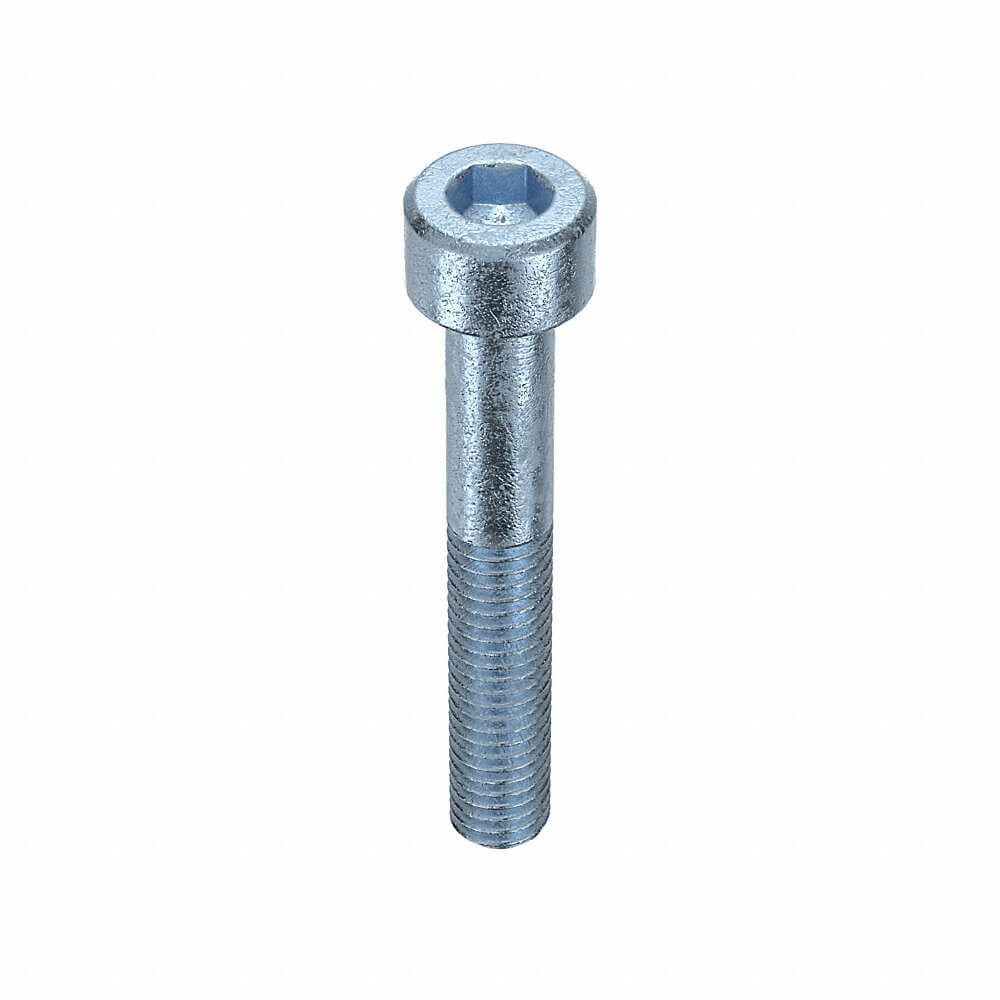 Metric Socket Head Cap Screw, M6x1 Thread Size, Cyl., 40 mm Lg., Zn Plated, 100PK