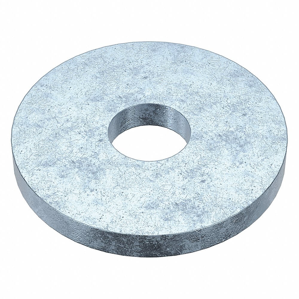 Flat Washer, 8 Fits Bolt Size, Std, 0.187 In I.D., 5/8 In O.D., 50PK