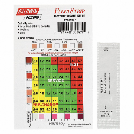 BALDWIN FILTERS Chemical Test Strips