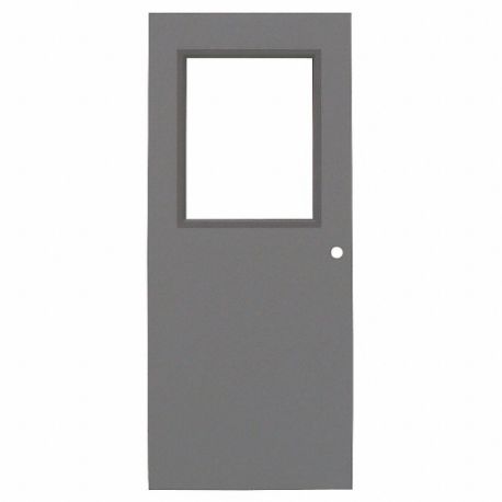 Half Glass Steel Door, Half Glass, 3Cylindrical, 80 Inch Door Opening Height