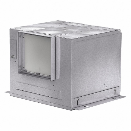 In-Line Ceiling Exhaust Fan, 590 cfm at 0.100 Inch Size SP, Square Duct