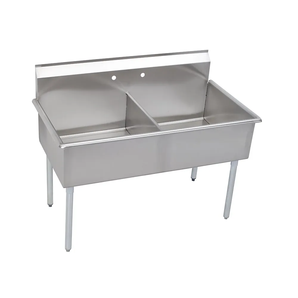 Sink with Stainless Steel Leg, 39 x 24-1/2 x 42 Inch Size, 18 Gauge