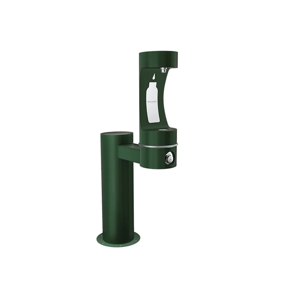Outdoor Bottle Filling Station Single Pedestal Non-Filtered