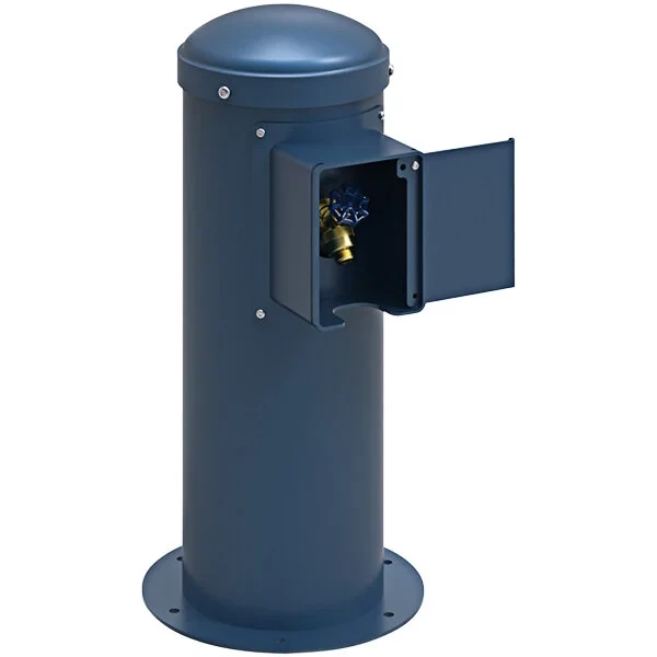 Yard Hydrant With Locking Hose Bib, Blue