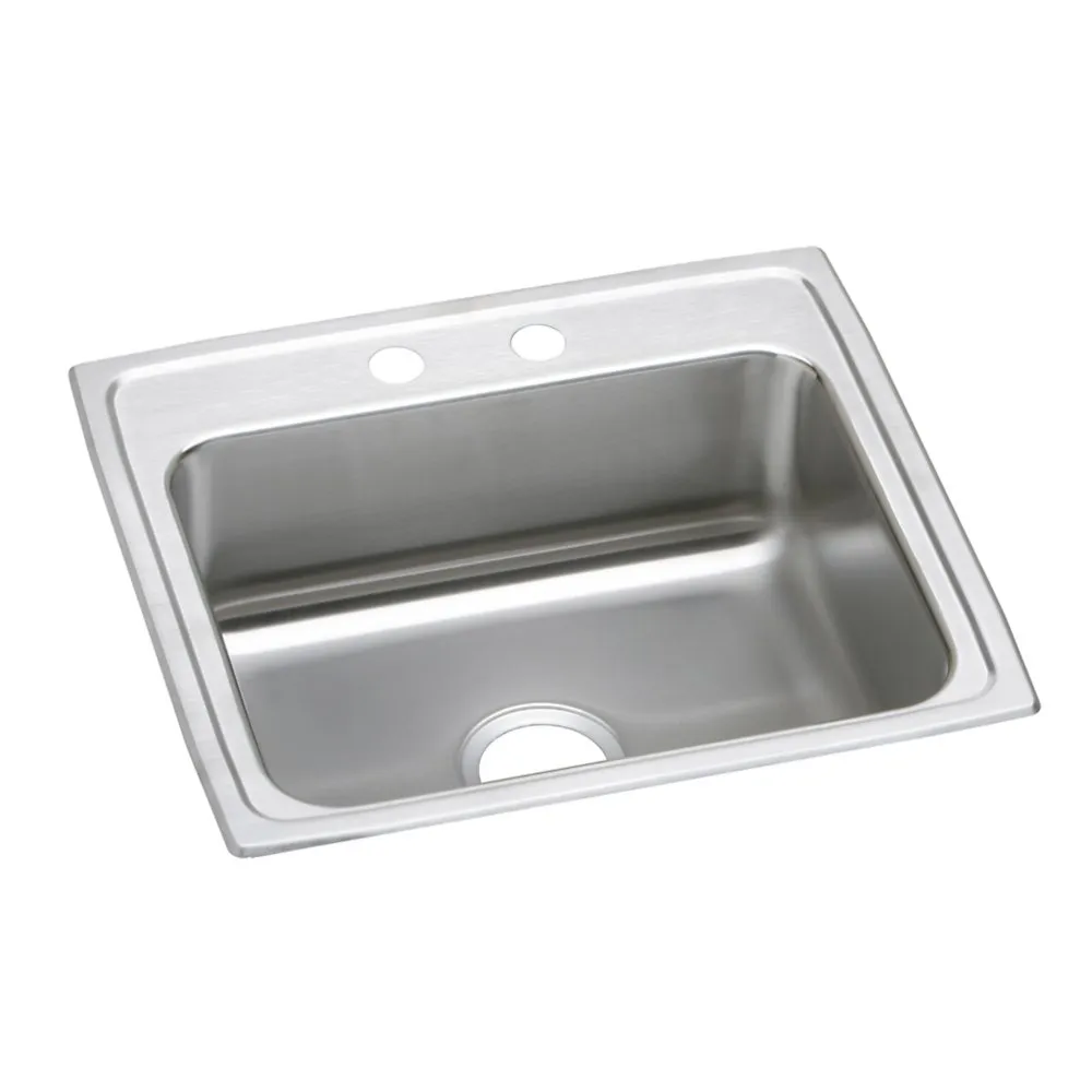 Stainless Steel 22 x 19-1/2 x 4-1/2 Inch Single Bowl Drop-in ADA Sink