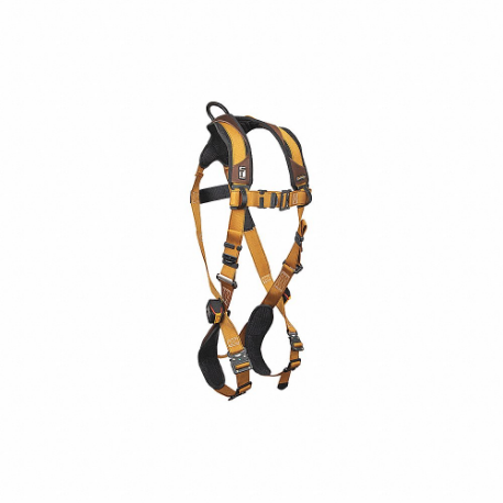 Full Body Harness, Positioning, Quick-Connect/Quick-Connect, Cam, L, Padded