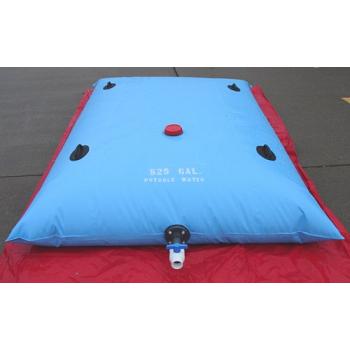 Collapsible Pillow Style Tank, Potable, 525 Gallon, Blue or Black