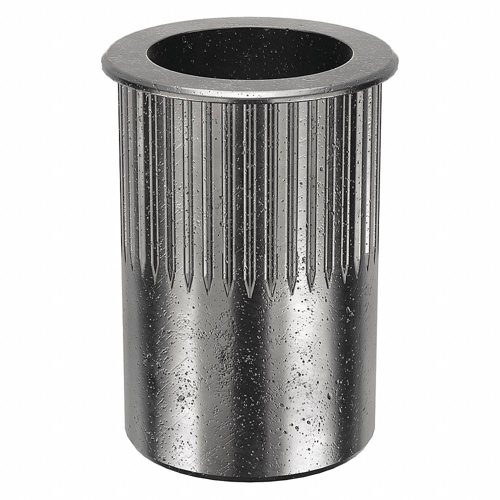 Rivet Nut, 3/8 In - 16 Thread Size, Steel, 0.805 In Lg., 0.15 In To 0.312 In Grip Rng, 20PK