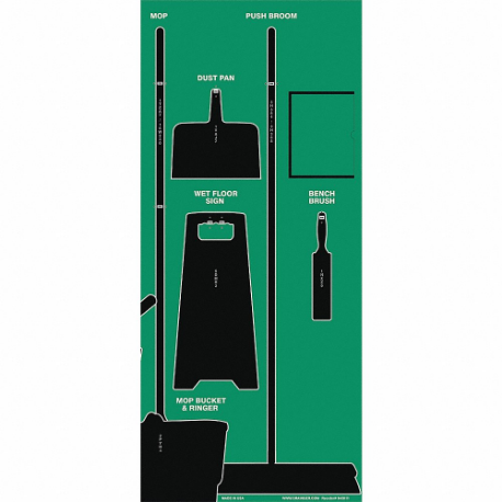 Shadow Board Combo Kit, 68 Inch Height, 30 Inch Width, 0.8 Inch Depth
