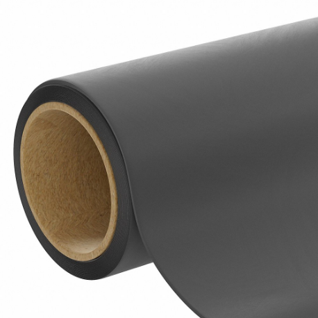 Epdm Roll, Std, 54 Inch X 10 Ft, 1/8 Inch Thick, Black, Semi-Closed Cell, Plain