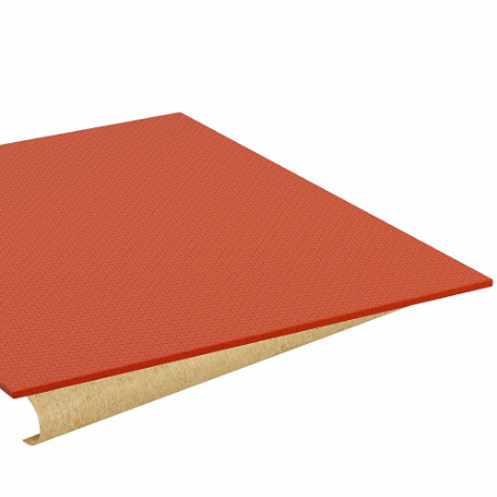 Silicone Sheet, Standard, 12 x 24 Inch Size, 1/4 Inch Thickness, Red, Closed Cell