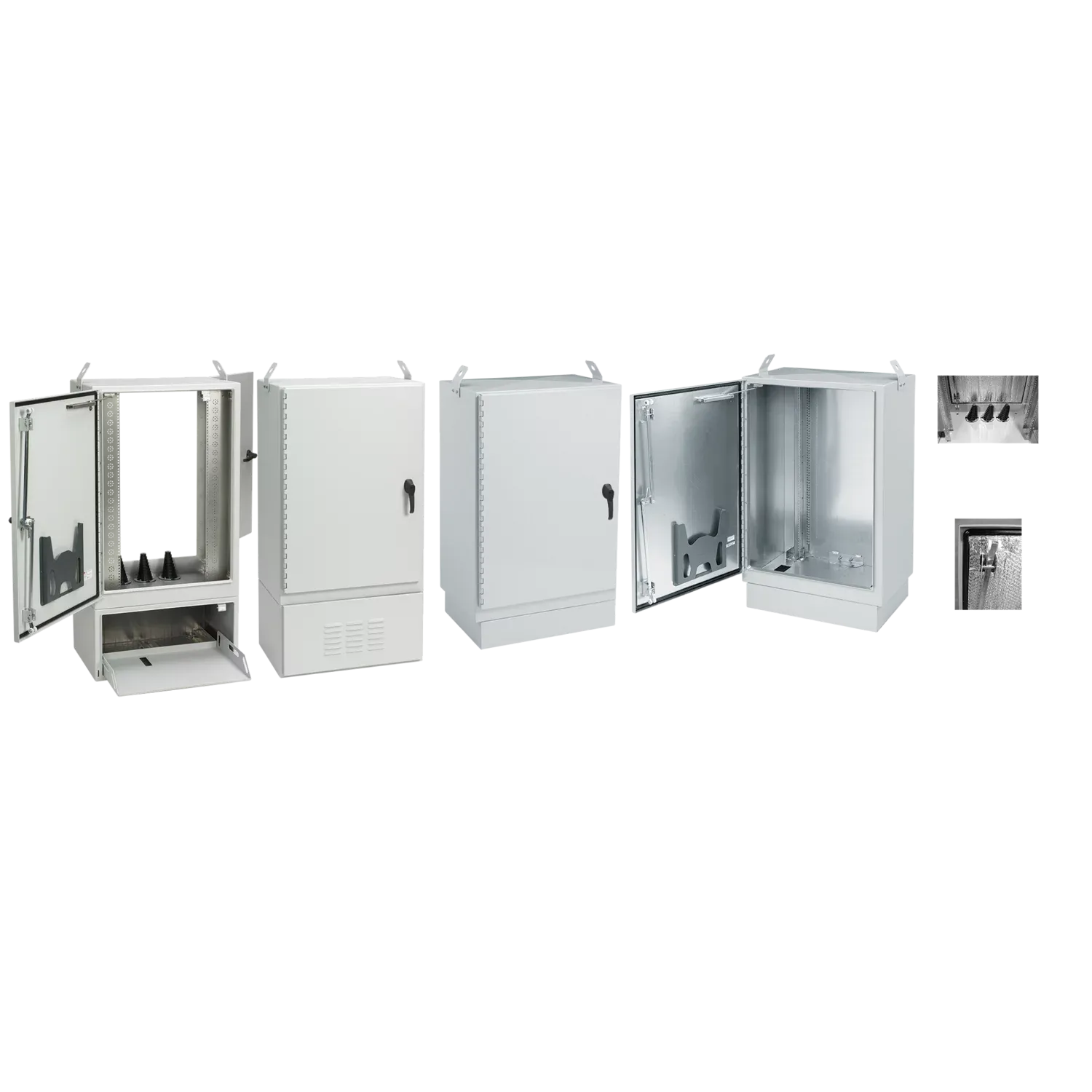 Fiber Optic Cabinet Package, 84 x 30 x 44 Inch Size, Aluminium, Single Access