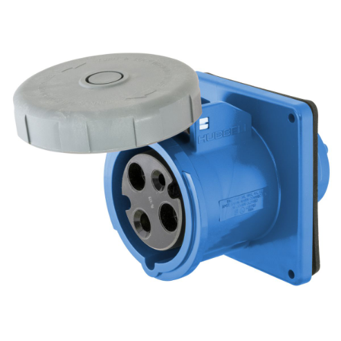 Iec Pin And Sleeve Receptacle, Female, 63 A, 220 - 240 V, 2 Pole, Blue
