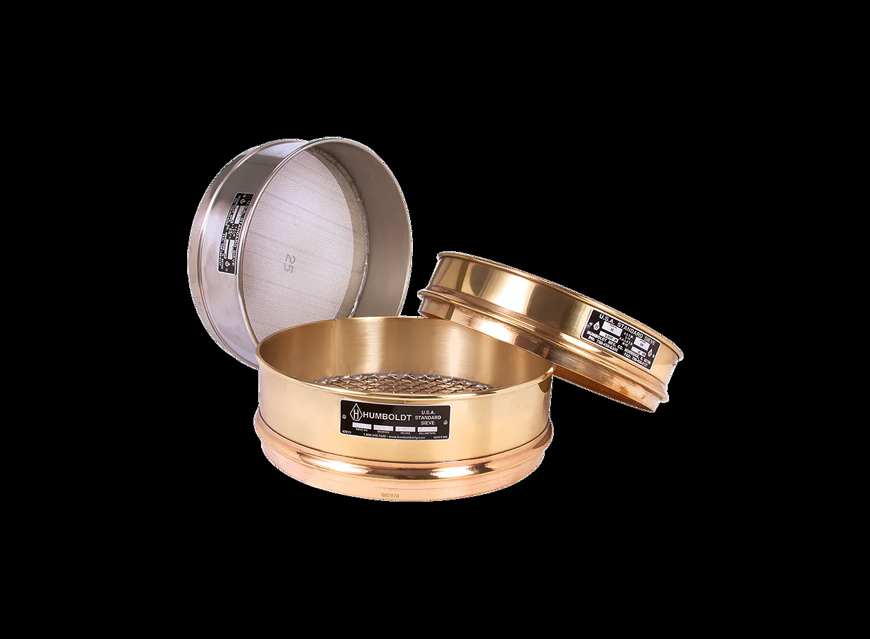 Sieve, Brass Frame, Brass Meshe, 12 Inch Diameter, 250, Inter height