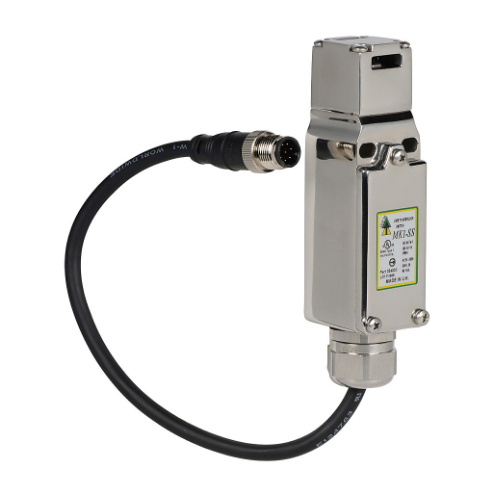 Safety Switch, Tongue Interlock, Slow Action Break Before Make, 2 N.C. Safety Output