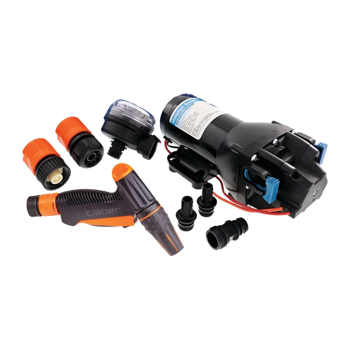 Marine Washdown Pump, rated up to 6 GPM, 70 PSI Shutoff, 24 VDC