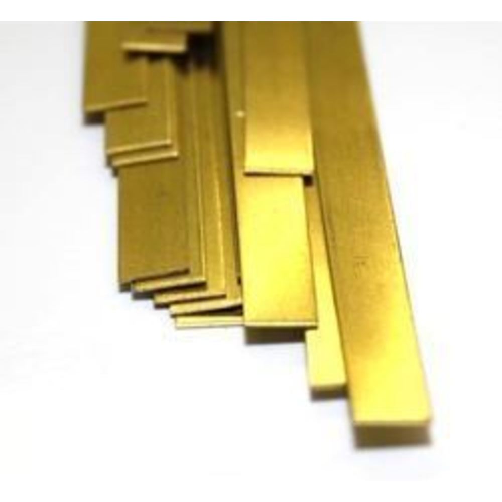 Strip, 0.016 x 2 x 12 Inch Size, Brass