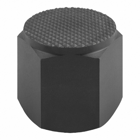 Tapped Positioning Feet, Internal Threads, Serrated, M12 Thread Size, Steel