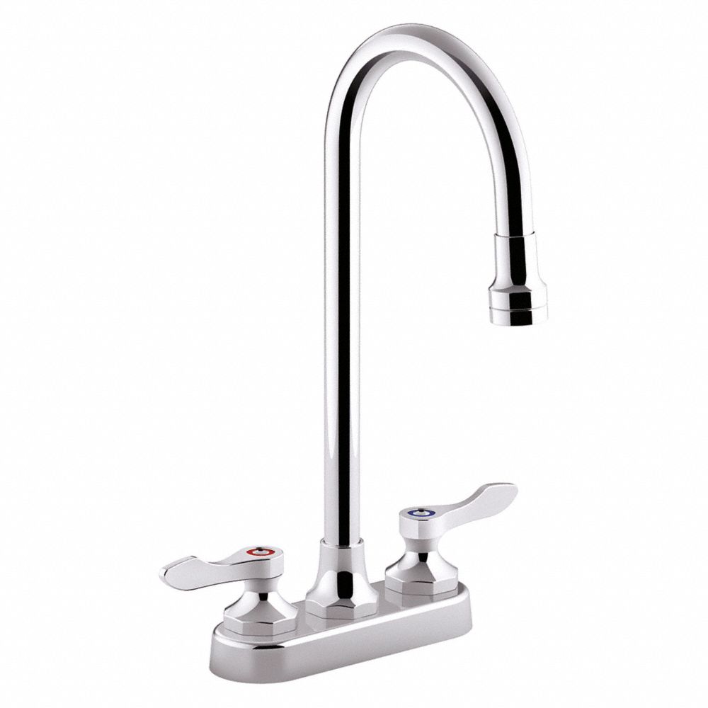 Polished Chrome, Gooseneck, Manual Faucet Activation, 1.0 Gpm