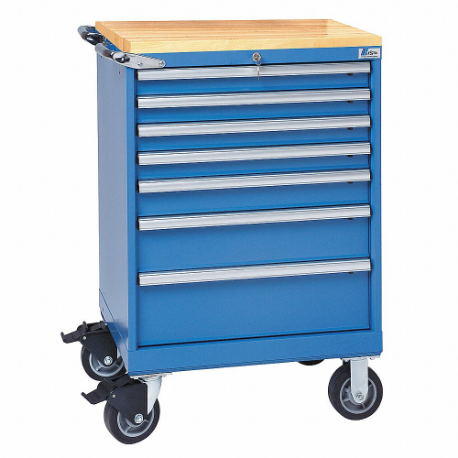 LISTA ST0750-0701F-M/BB-BT Modular Drawer Cabinet, 28 1/4 Inch Size x 22 1/2 Inch Size x 43 1/4 in, 7 Drawers | CR9PGQ