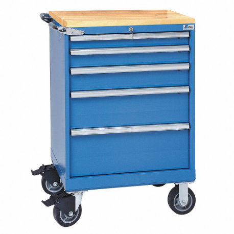 LISTA XSST0750-0602N-M/BB-BT Modular Drawer Cabinet, 28 1/4 Inch Size x 22 1/2 Inch Size x 43 1/4 in, 5 Drawers | CR9PGM