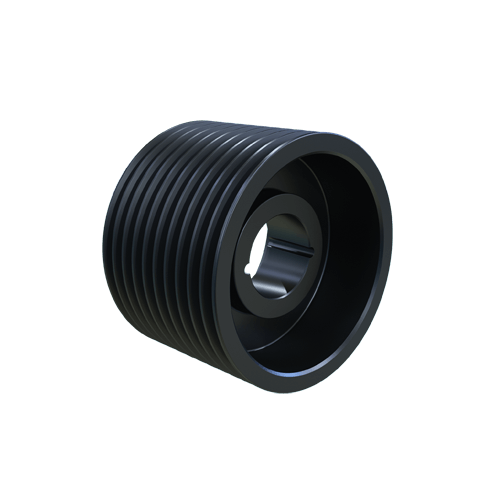 Sheave, TB Bushing, 11.350 Inch Outside Dia., 10 Groove, 11 Inch Pitch Dia., Cast Iron