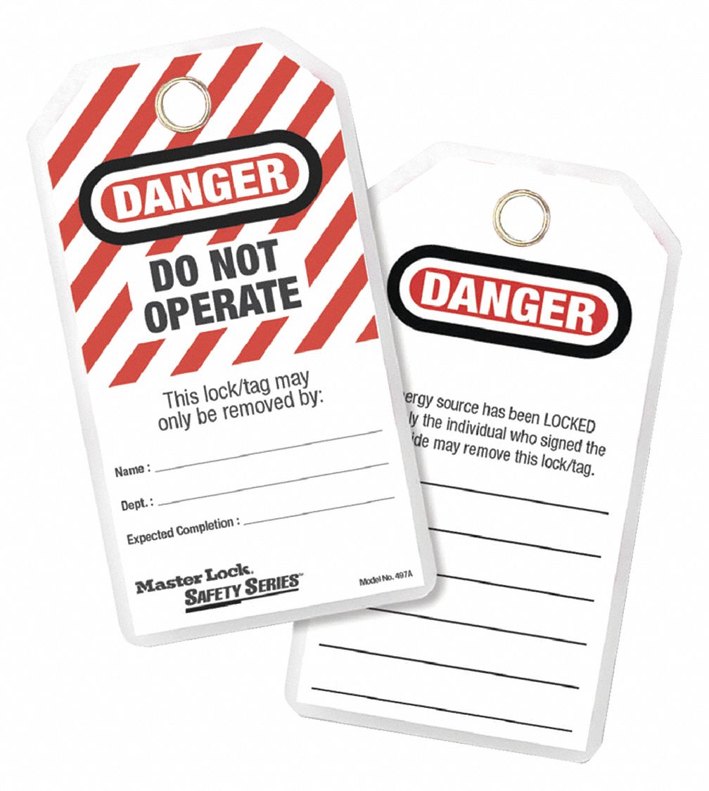 MASTER LOCK Safety and Lockout Tags