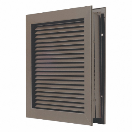 Self Attaching Door Louver, Steel, 8 Inch Opening Height, 8 Inch Opening Width