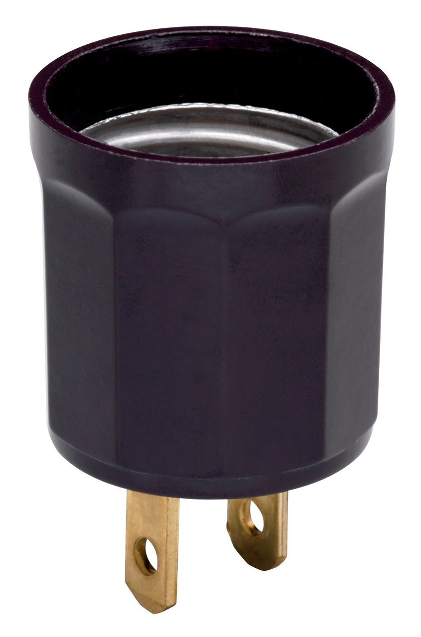 Medium Base Lampholder, 125 V, Brown
