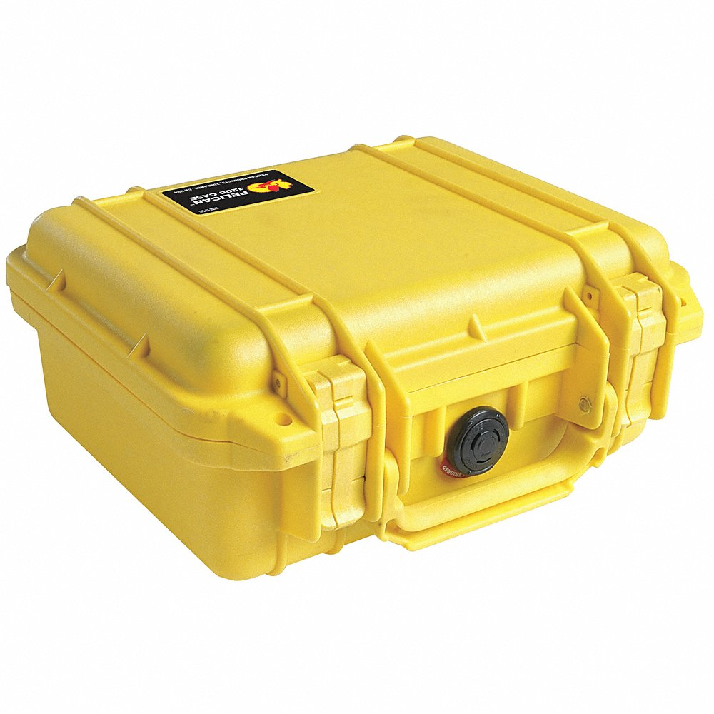 Yellow Protective Case, 10.62 InchL x 9.68 InchW x 4.87 InchD