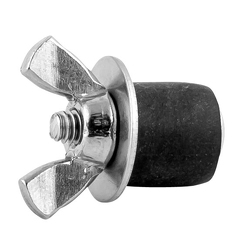 Pipe Plug, Mechanical, Micro Wing-Nut, 3/8 Inch Diameter, Rubber