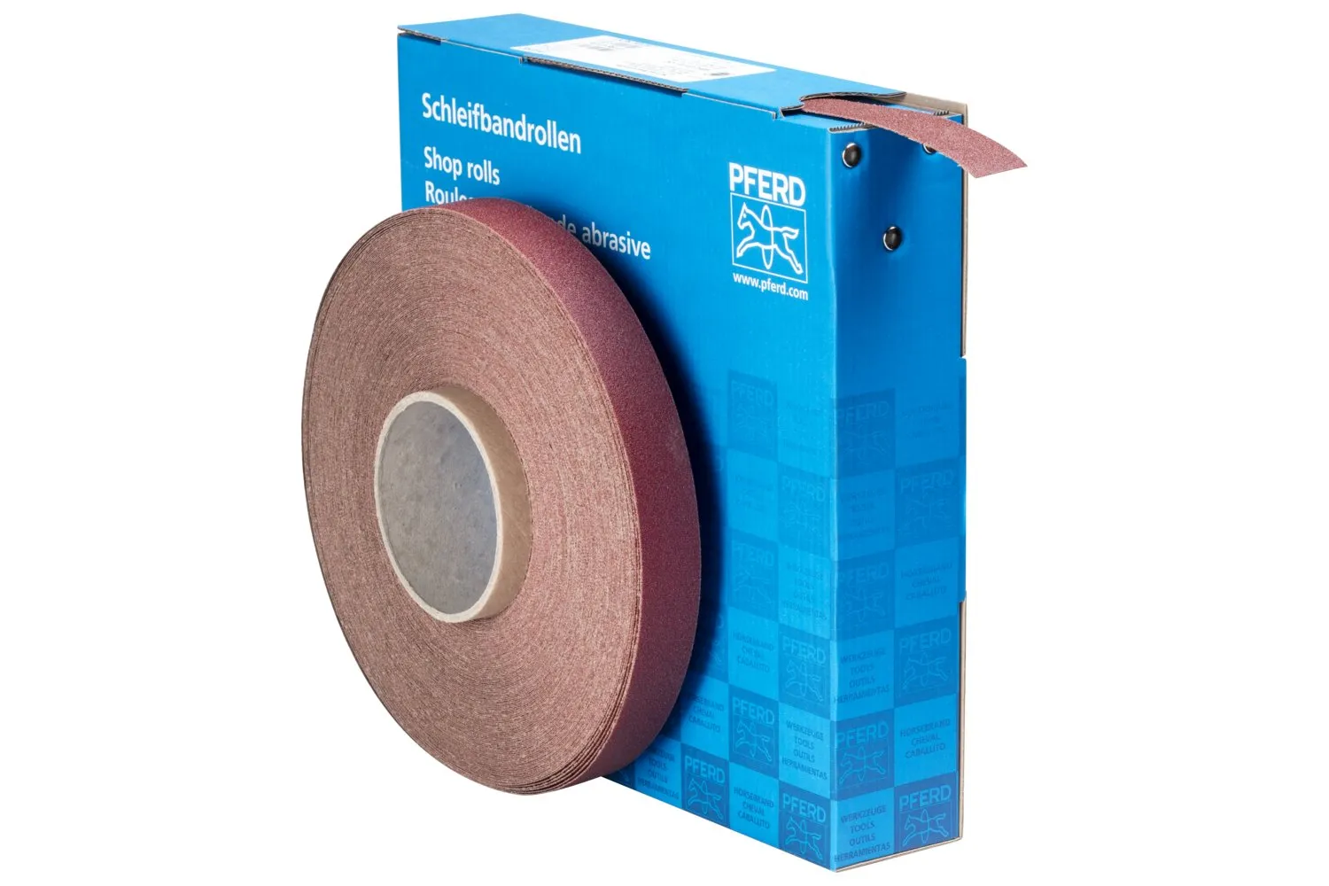 1 Inch Shop Roll, Resin/Resin Heavy Duty, 50 Yard Roll, Aluminum Oxide, 100 Grit