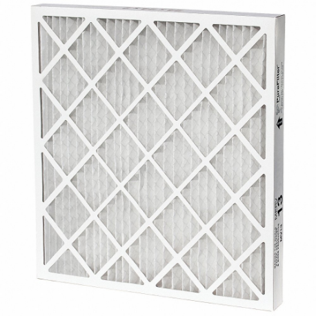 PURAFILTER 12121MV13 Pleated Filter, 12x12x1, MERV 13, High Capacity, Synthetic, Beverage Board | CT8HKB