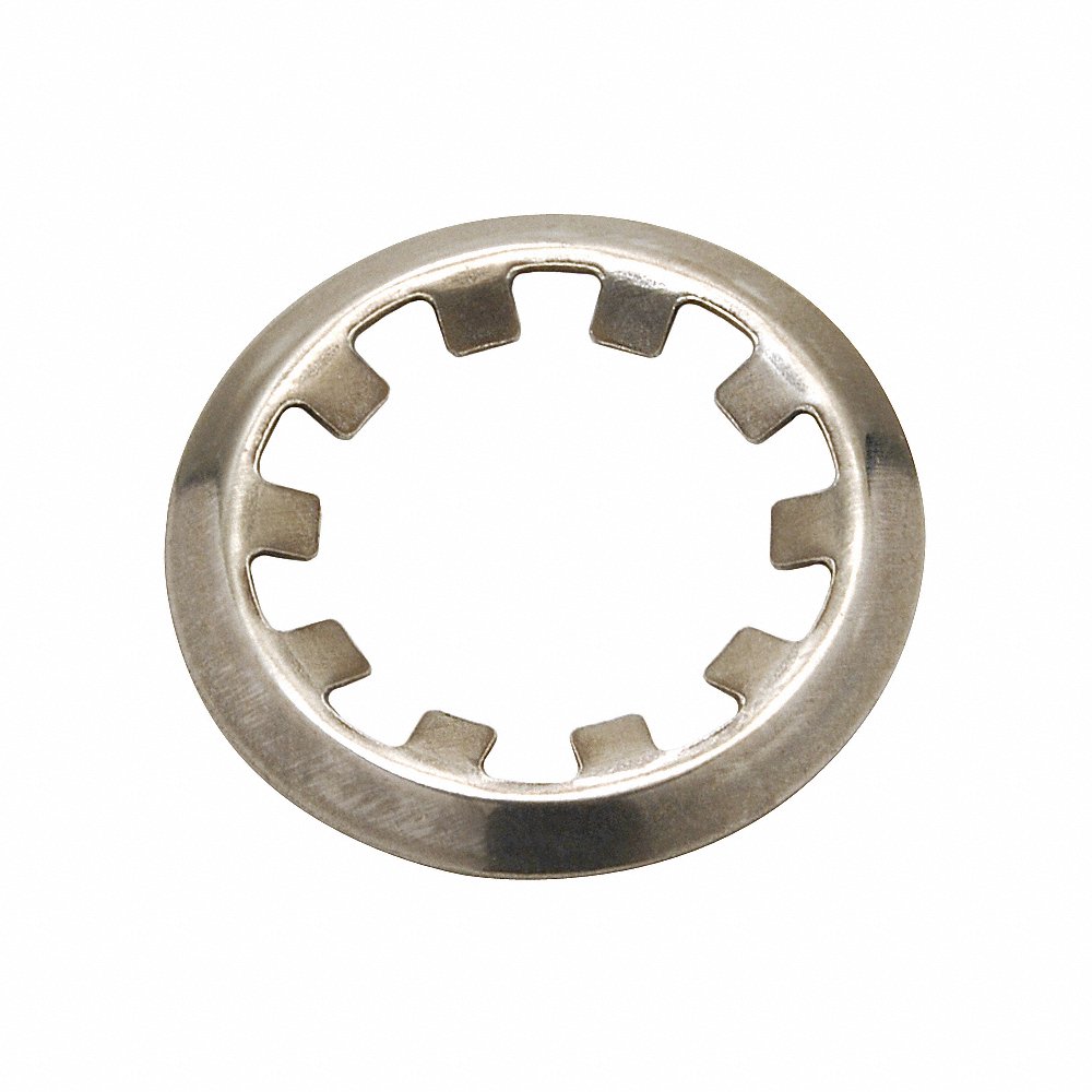 Retaining Ring, External, Self-Locking Push-On, 0.522 Inch Outside Dia., 5PK