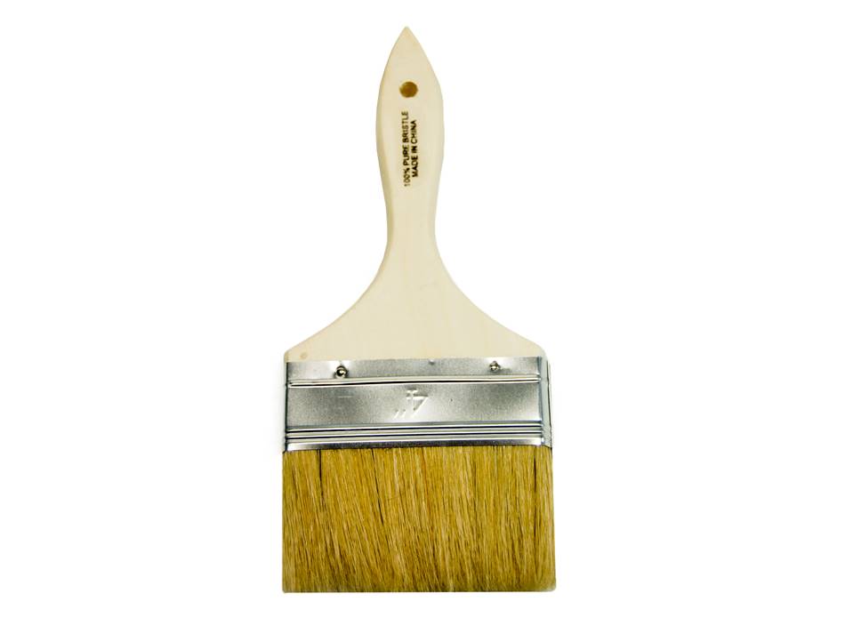 Chip White Bristle Brush, 4 Inch Length
