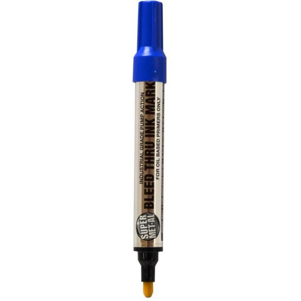Pump Action Bleed Thru Marker, Blue, 144PK
