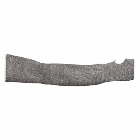 SUPERIOR GLOVE KTAG1T18TS Cut-Resistant Sleeve, Ansi/Isea Cut Level A2, Hppe, Gray, Knit Cuff, 1 Pr | CU4WXR